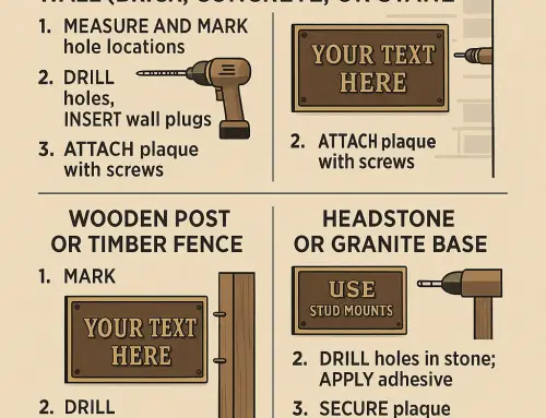 How to Install a Bronze Plaque: Guide for Walls, Headstones, and Gardens